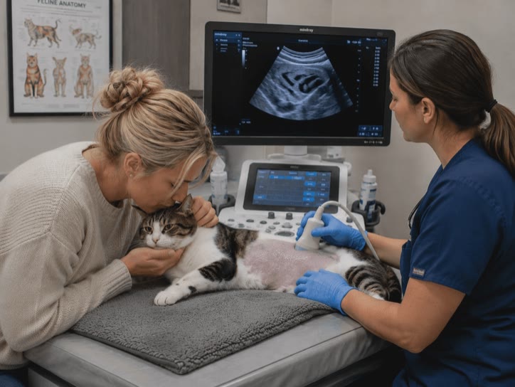 Reviewing ultrasound findings