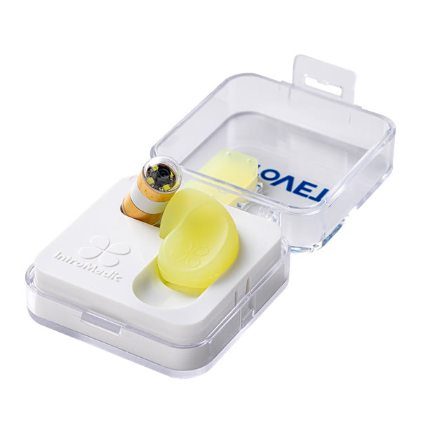 The capsule case, opened