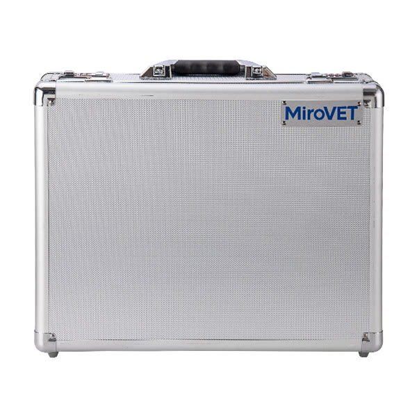 The VR1000 aluminum carry case, closed